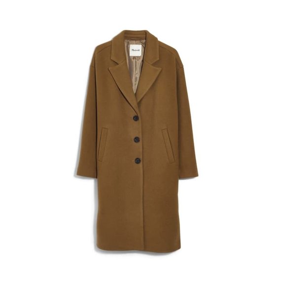 Madewell Bergen Cocoon Coat, Classic Desert Camel - Picture 1 of 9